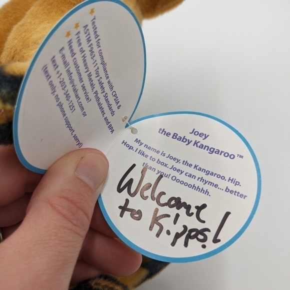 NWT Tiger Tale Toys Viahart Kangaroo Poseable Plush Stuffed Animal Kipps - Picture 6 of 8